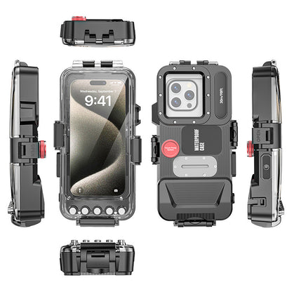 Universal 30m Bluetooth Diving Case for Apple & Samsung - Deep-Water Waterproof Phone Protector V888-ELOSUNG33347