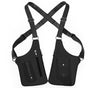 Balck Tactical Underarm Shoulder Holster Bag - Anti-Theft Double Pouch Vest Pack for Men V888-ELOSUNG33370
