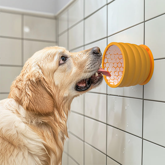 Green Large Anti-Choke Slow Feeder Dog Bowl - Non-Slip, Spill-Resistant Pet Feeding Dish V888-ELOSUNG33418