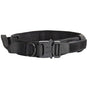 L Black Tactical Dog Collar - Heavy Duty Nylon Pet Collar for Medium & Large Dogs, Adjustable (3.8cm Width) V888-ELOSUNG33490