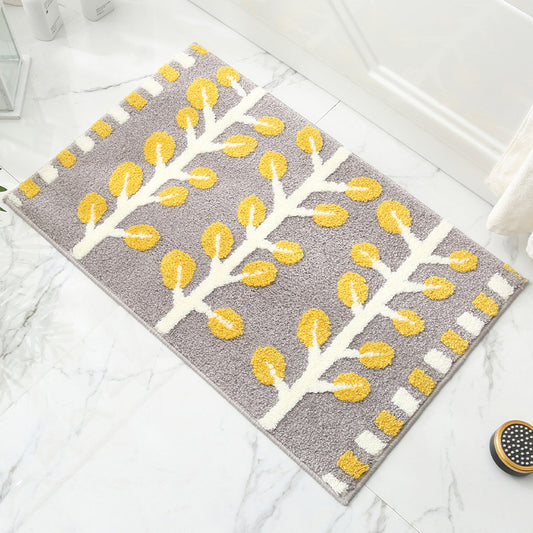 Autumn Jacquard Bathroom Mat - Super Absorbent Non-Slip Rug (40x60cm), Toilet Floor Mat for V888-ELOSUNG33541