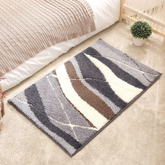 Bathroom Mat - Super Absorbent Non-Slip Rug (40x60cm), Toilet Floor Mat for Bathroom/Bedroom/Entryway V888-ELOSUNG33542