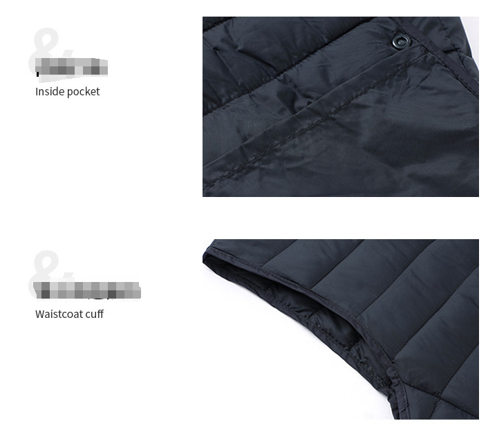 S Black Men's Lightweight Quilted Puffer Vest - Ideal Sleeveless Jacket for Winter Layering V888-ELOSUNG33590