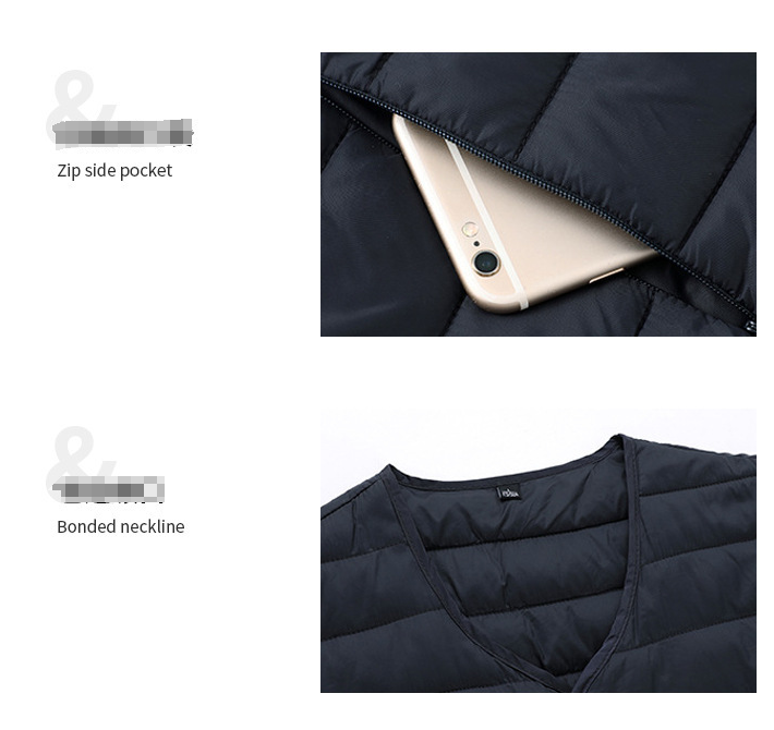 S Black Men's Lightweight Quilted Puffer Vest - Ideal Sleeveless Jacket for Winter Layering V888-ELOSUNG33590