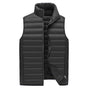 S Black Men's Lightweight Puffer Vest - Stand Collar Quilted Sleeveless Jacket for Winter V888-ELOSUNG33600