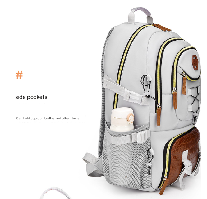 Green Stylish Large Capacity Backpack - Water-Resistant Oxford Rucksack for Travel, School & Daily Use V888-ELOSUNG33668