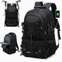 Black 40L Large Capacity Travel Backpack - Water-Resistant Hiking Rucksack with USB Charging Port V888-ELOSUNG33670