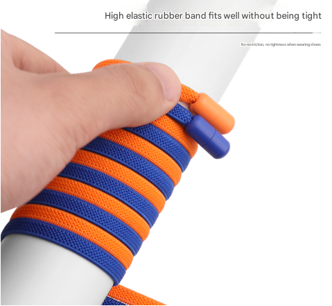 Green No-Tie Elastic Shoelaces with Quick Lock System - Flat Tieless Laces for Kids and Adults V888-ELOSUNG33698