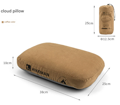 Coffee Ergonomic Memory Foam Travel Pillow for Neck Support - Portable & Compact for Camping, Flights, and V888-ELOSUNG33706