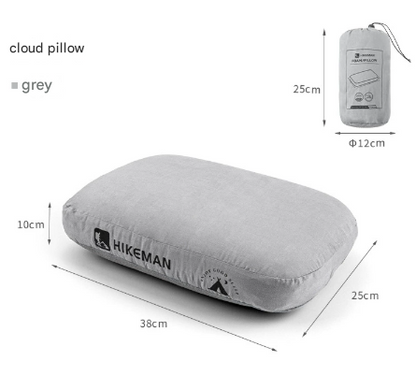 Grey Ergonomic Memory Foam Travel Pillow for Neck Support - Portable & Compact for Camping, Flights, and V888-ELOSUNG33709