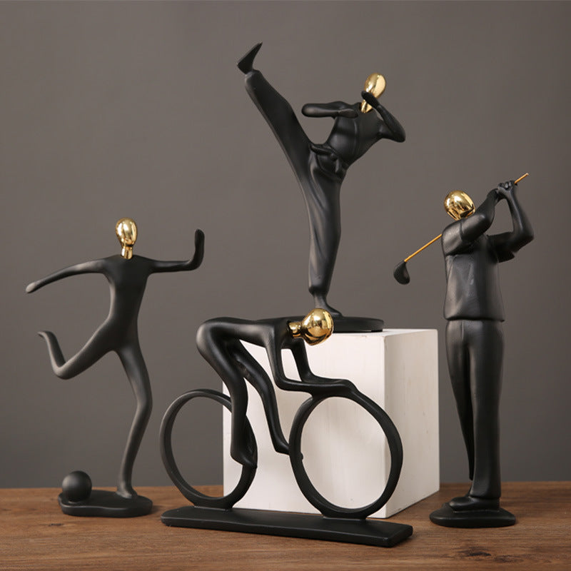 Collectible Sports Figurine Blind Box - Modern Resin Athlete Statue for Home Office Decor V888-ELOSUNG33738