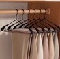Premium Solid Wood Clothes Hangers Set of 6 - Wide Shoulder Non-Slip Suit Hangers V888-ELOSUNG33744