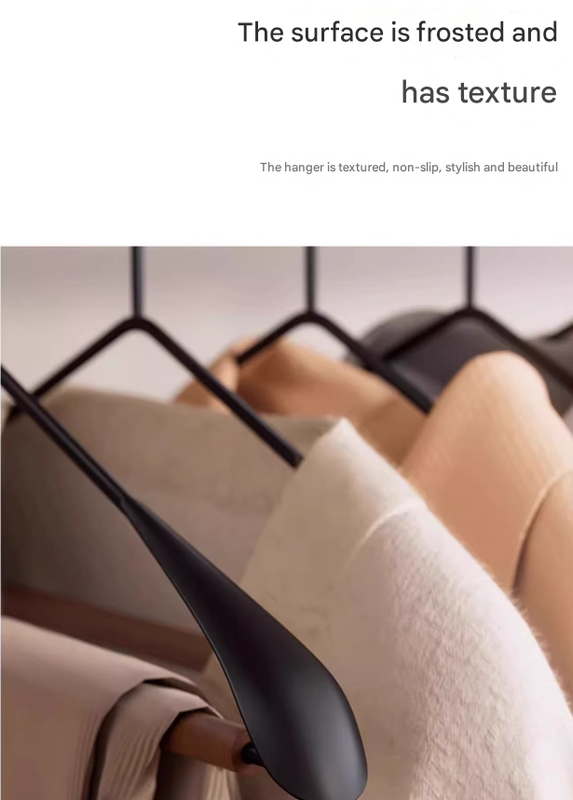 Premium Solid Wood Clothes Hangers Set of 6 - Wide Shoulder Non-Slip Suit Hangers V888-ELOSUNG33744