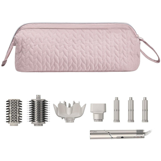 Pink Hair Styler Travel Case - Protective Storage Organizer Bag for Dryer, Curling Iron & Accessories V888-ELOSUNG33749