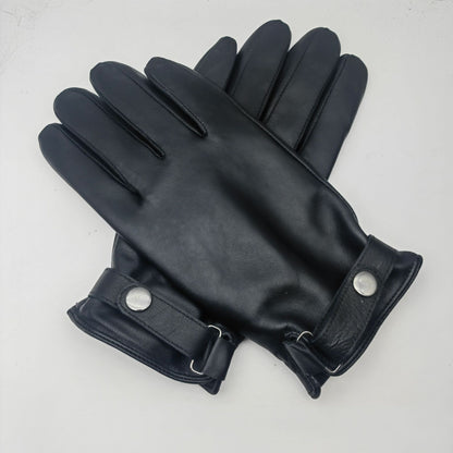 XL Black Premium Men's Genuine Sheepskin Leather Driving & Cycling Gloves V888-ELOSUNG33793