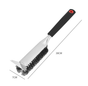 Plastics Handle Heavy Duty BBQ Grill Brush - Stainless Steel Wire Cleaner with Scraper for Effortless Grate V888-ELOSUNG33924
