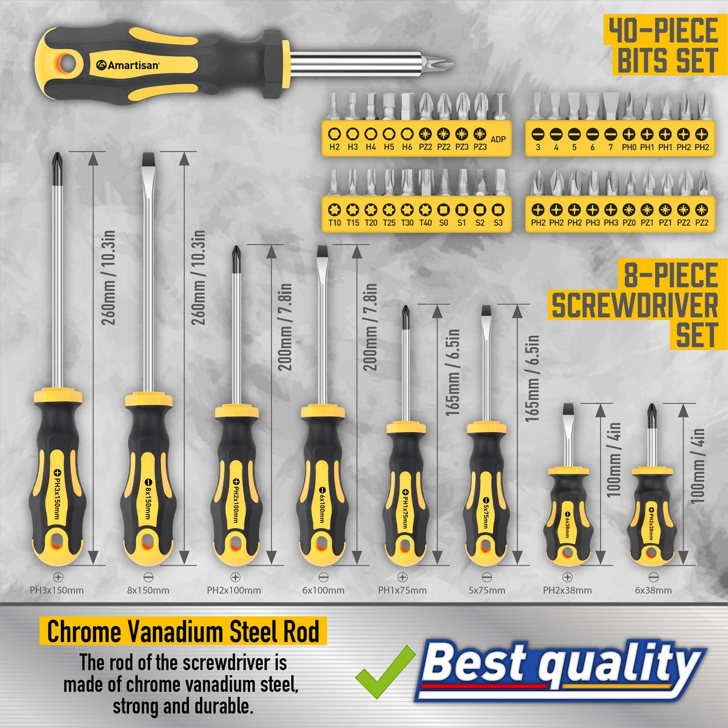72-Piece Professional Precision Screwdriver Set - Magnetic Repair Tool Kit for Electronics, PC & Home V888-ELOSUNG33931