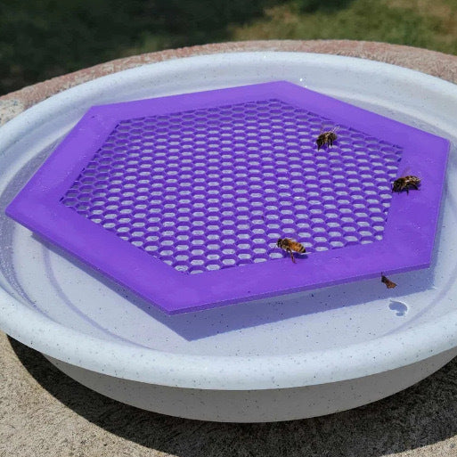 2PCS L 210x180x3.5mm Purple Floating Bee Saver Waterer - Safe Drinking Platform for Garden Ponds & Bird Baths V888-ELOSUNG33936