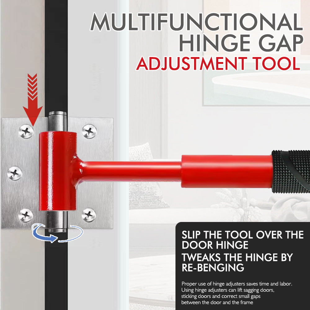 Heavy-Duty 4-in-1 Door Hinge Adjustment Tool - Wrench for Aligning & Lifting Sagging Doors V888-ELOSUNG33937
