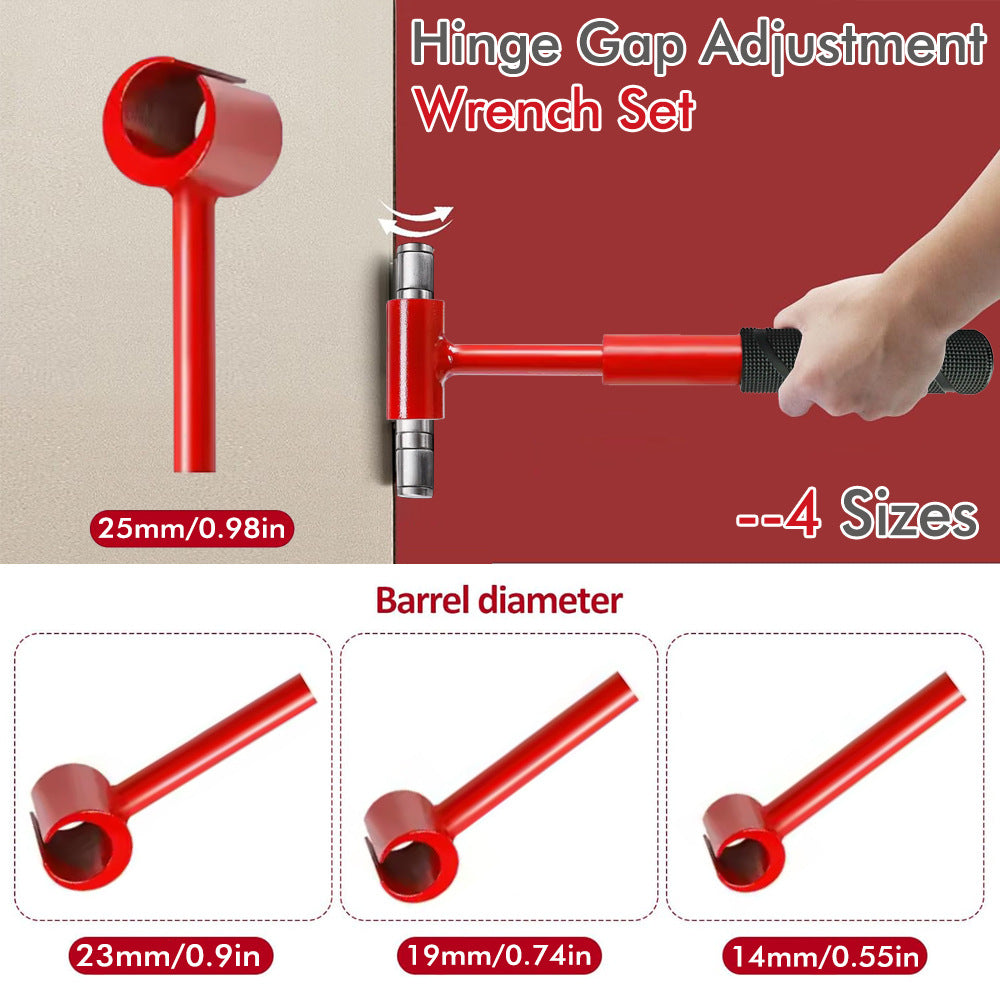 Heavy-Duty 4-in-1 Door Hinge Adjustment Tool - Wrench for Aligning & Lifting Sagging Doors V888-ELOSUNG33937