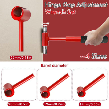 Heavy-Duty 4-in-1 Door Hinge Adjustment Tool - Wrench for Aligning & Lifting Sagging Doors V888-ELOSUNG33937