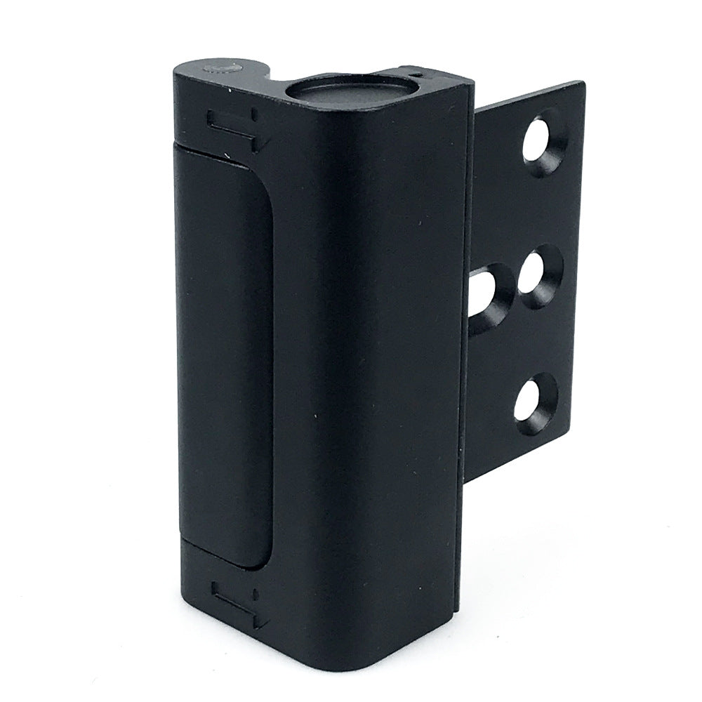 Black Heavy-Duty Hotel Style Security Door Lock - Childproof Door Reinforcement Latch for Home Safety V888-ELOSUNG33940