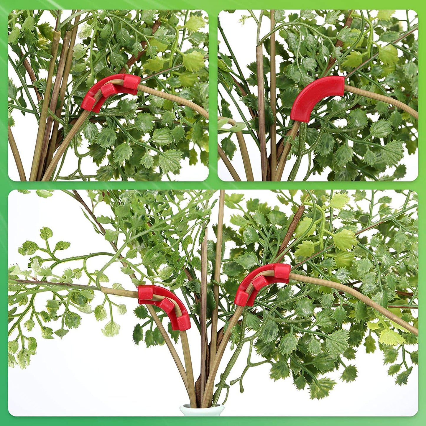 60PCS Green 90-Degree Plant Bender Clips for Low-Stress Training (LST) - Reusable Stem & Branch Trainer for V888-ELOSUNG33946