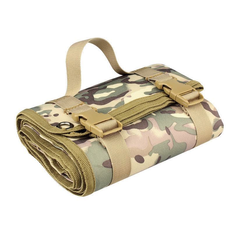 Camouflage Tactical Roll-Up Shooting Mat - Lightweight Waterproof Ground Pad for Outdoor Camping & Hiking V888-ELOSUNG33979