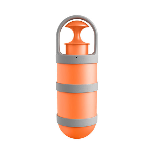 Orange and grey Hygienic Portable Dog Pooper Scooper with Integrated Bag Dispenser - Effortless Pet Waste V888-ELOSUNG34000