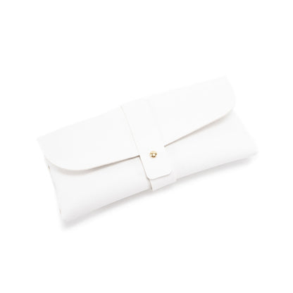 3-Piece White Chic & Sleek PU Leather Soft Eyeglass Case - Protective Pouch for Sunglasses & Reading Glasses V888-ELOSUNG34006