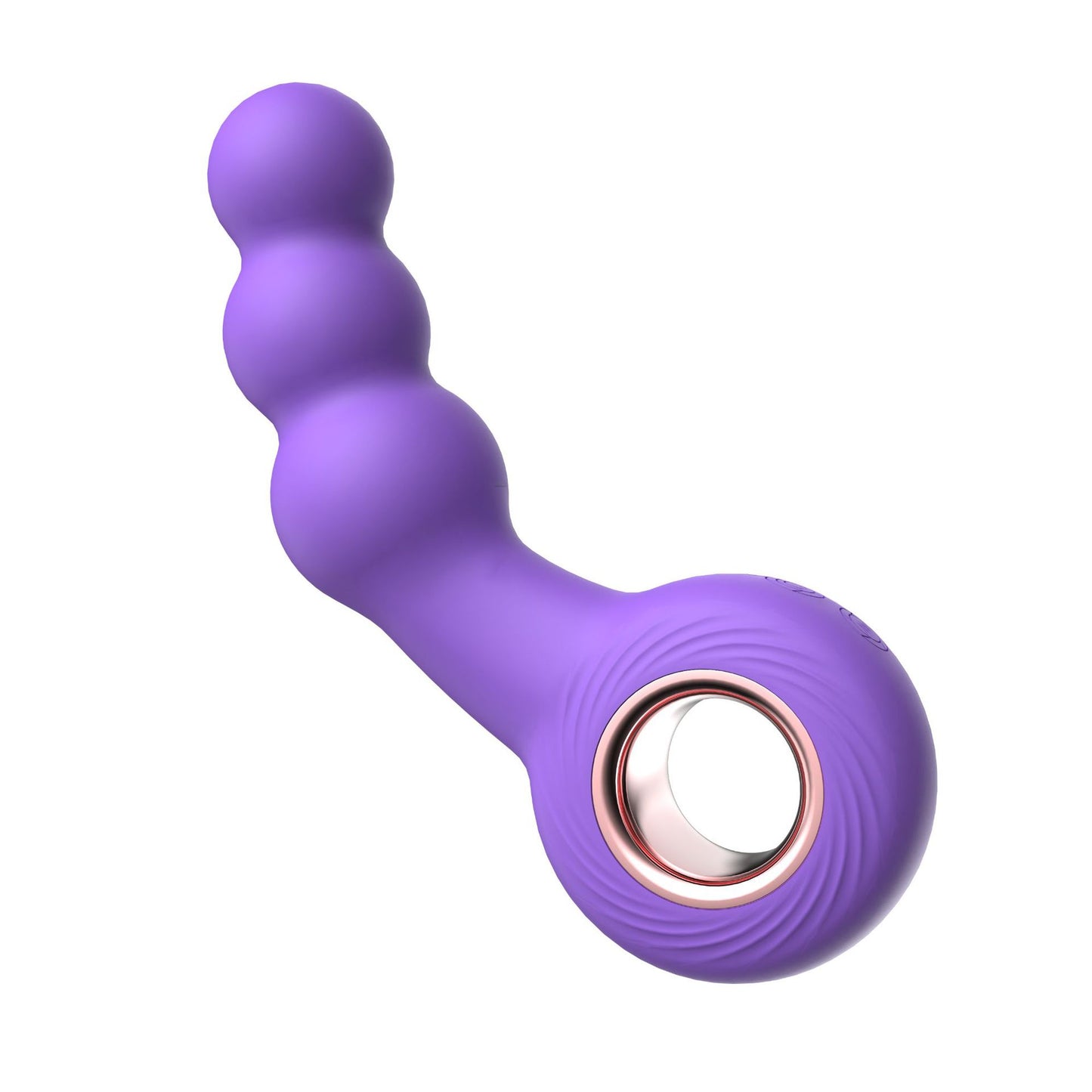 Purple Handheld G-Spot & Prostate Massager with Beads- (USB Rechargeable) V888-ELOSUNG34017