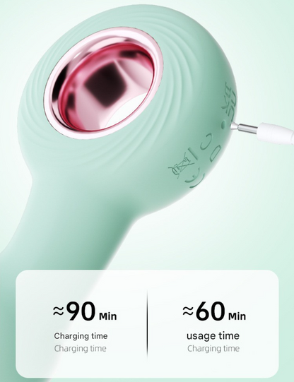 Purple Handheld G-Spot & Prostate Massager with Beads- (USB Rechargeable) V888-ELOSUNG34017