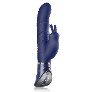 Blue Dual-Action Rabbit Vibrator - Female Pleasure Toy (USB Rechargeable) V888-ELOSUNG34019
