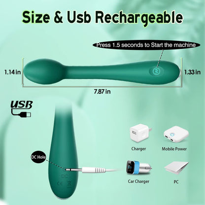 Red G-Spot Vibrator with 12 Vibration Modes - Unisex Pleasure Toy V888-ELOSUNG34032
