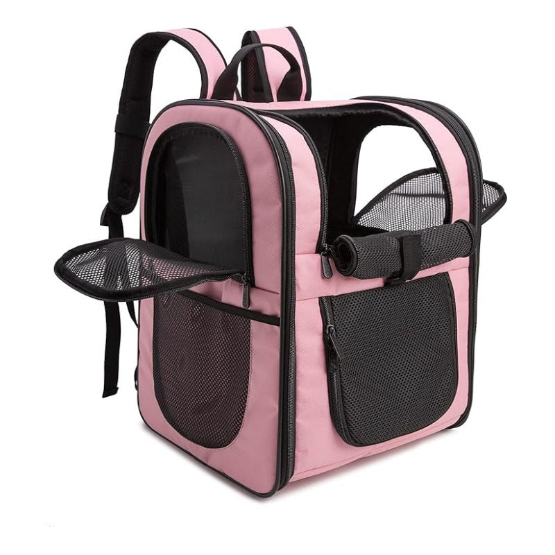 Pink Breathable Comfort Pet Travel Backpack V888-ELOSUNG34041