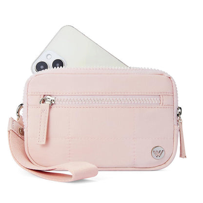 Pink Elegant WESTBRONCO Quilted Phone Bag Wallet V888-ELOSUNG34045