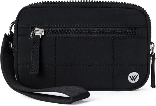 Black Elegant WESTBRONCO Quilted Phone Bag Wallet V888-ELOSUNG34046
