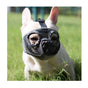 Black Adjustable Breathable Mesh Dog Muzzle for Short-Nosed Breeds(Size L) V888-ELOSUNG34053
