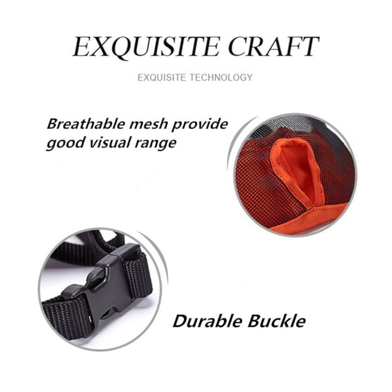 Green Adjustable Breathable Mesh Dog Muzzle for Short-Nosed Breeds(Size L) V888-ELOSUNG34054