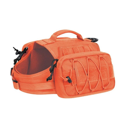 Orange Durable Dog Saddle Bag Harness for Outdoor Adventures V888-ELOSUNG34060