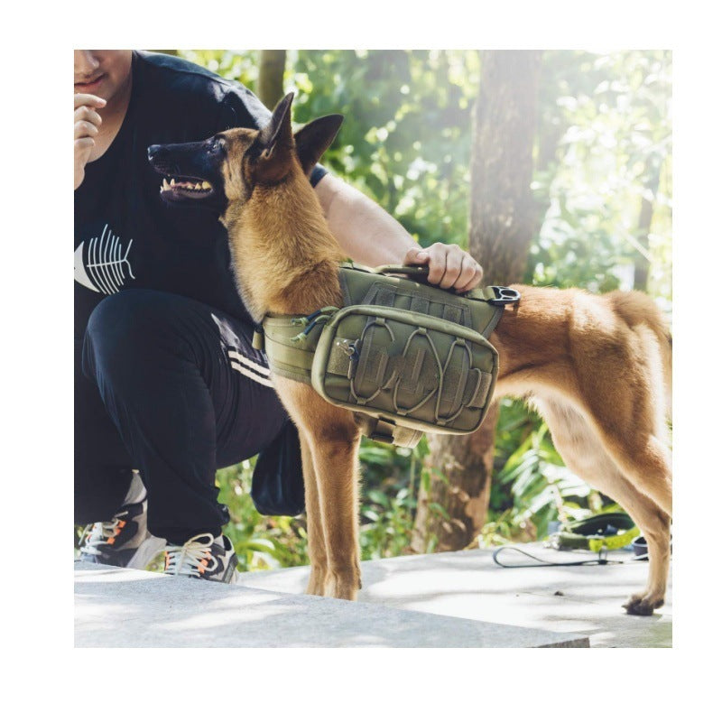 Orange Durable Dog Saddle Bag Harness for Outdoor Adventures V888-ELOSUNG34060