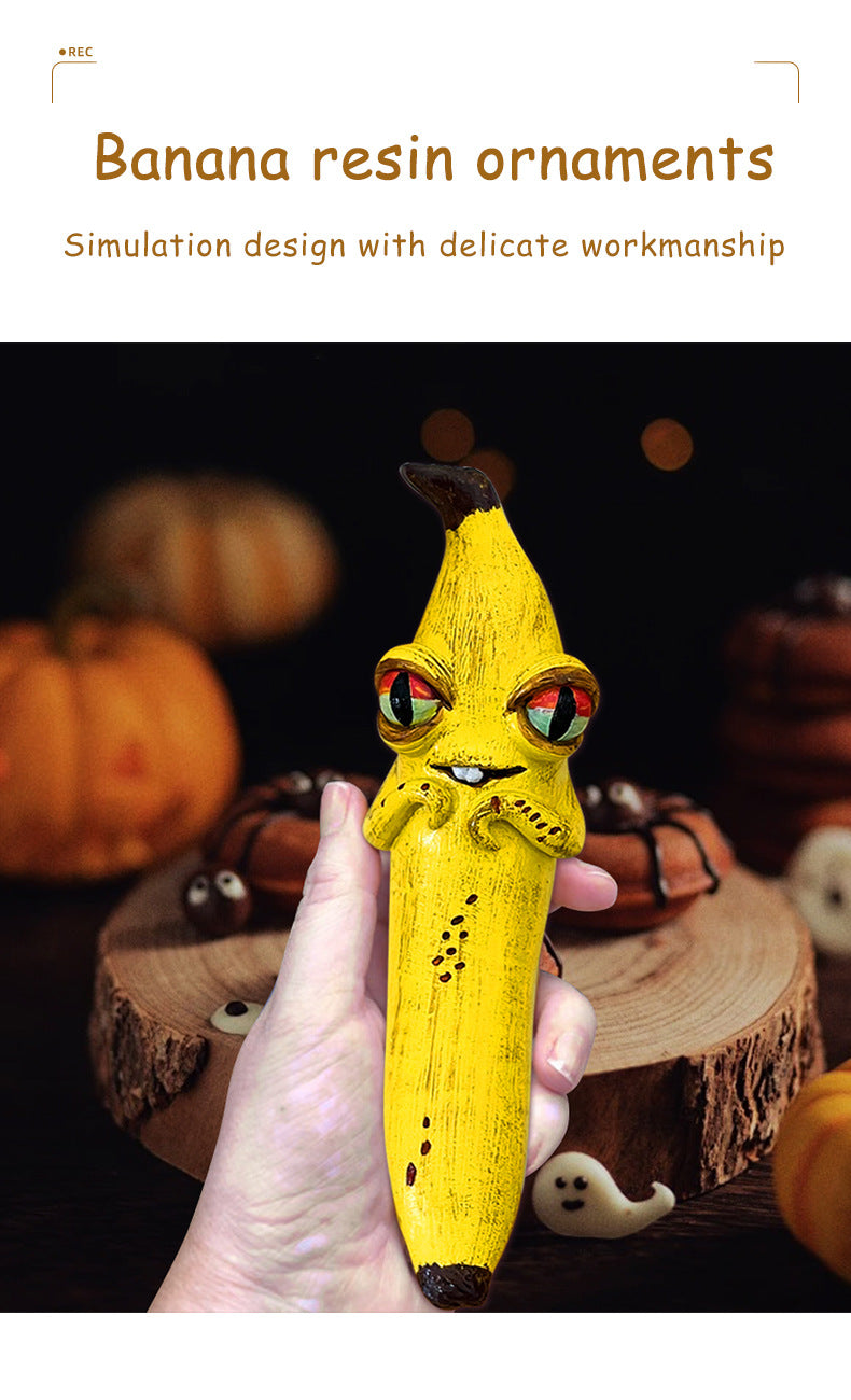 One-Eye Charming Magic Banana Resin Craft Ornament 3piece V888-ELOSUNG34061