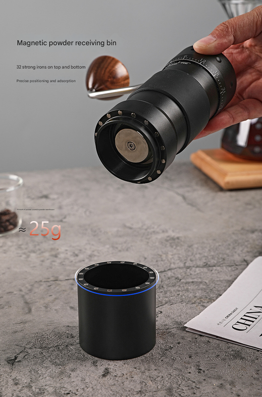 Grey Premium 7-Star Manual Coffee Grinder - Portable Bean Mil(R60pro) V888-ELOSUNG34100