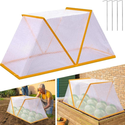 3 piece White Foldable Raised Garden Bed Cover - Vegetable Plant Protector(80 x 34 x 35 cm) V888-ELOSUNG34111