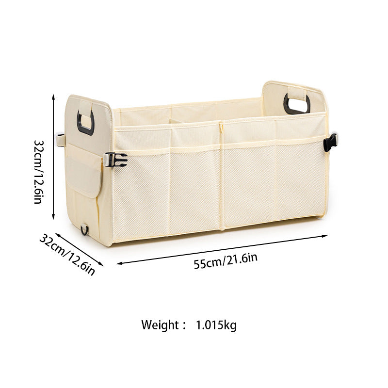 Black Car Storage Box - Foldable Waterproof Trunk Organizer V888-ELOSUNG34120