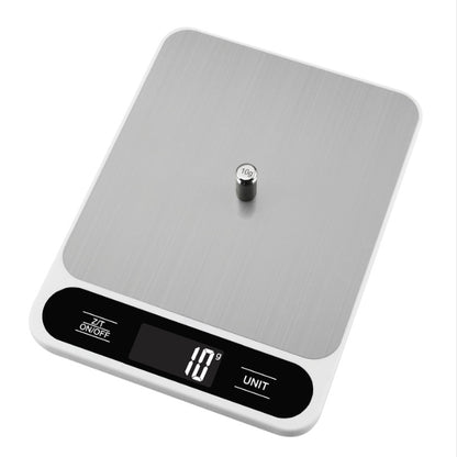 White Slim Digital Kitchen Scale - High Precision Stainless Steel Food Scale for Baking & Cooking(5kg) V888-ELOSUNG34203