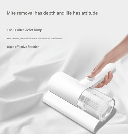 Cordless UV-C Dust Mite Vacuum - Lightweight Handheld Cleaner with HEPA Filtration for Mattresses, Sofas, and V888-ELOSUNG34222