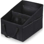 3-piece Black Car Trunk Storage Box - Large Capacity Oxford Cloth Foldable Car Seat Organizer V888-ELOSUNG34265