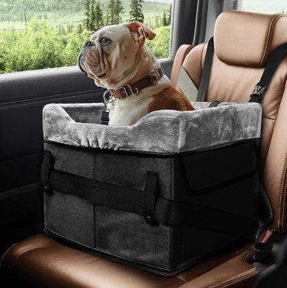 Black Car Pet Pad - Portable Dog Booster Seat for Safe and Comfortable Travel V888-ELOSUNG34269