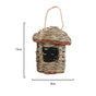 3-Piece Handcrafted Natural Grass Bird Nest - Eco-Friendly Pet Garden Decor(13*8cm) V888-ELOSUNG34294